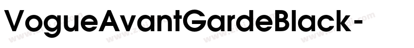 VogueAvantGardeBlack字体转换