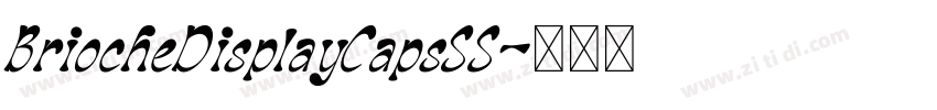 BriocheDisplayCapsSS字体转换