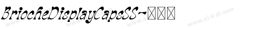 BriocheDisplayCapsSS字体转换