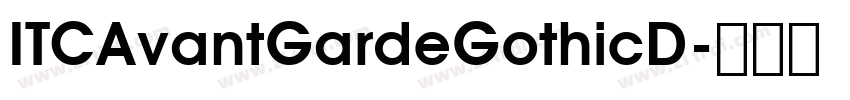 ITCAvantGardeGothicD字体转换