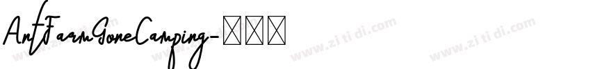 AntFarmGoneCamping字体转换