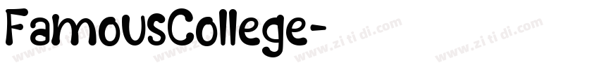 FamousCollege字体转换