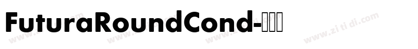 FuturaRoundCond字体转换