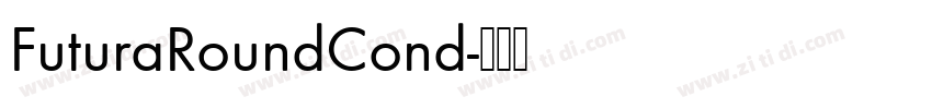 FuturaRoundCond字体转换