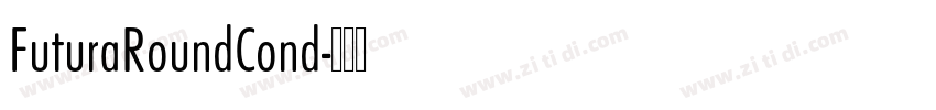 FuturaRoundCond字体转换