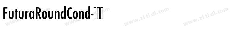 FuturaRoundCond字体转换
