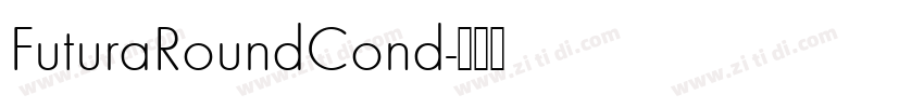 FuturaRoundCond字体转换