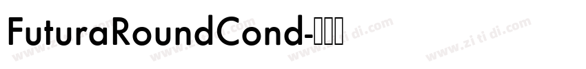 FuturaRoundCond字体转换