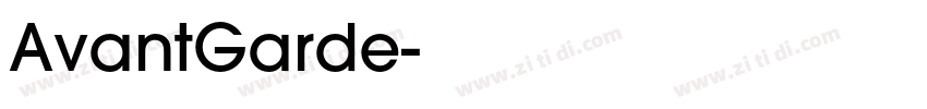 AvantGarde字体转换