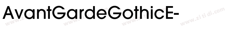 AvantGardeGothicE字体转换