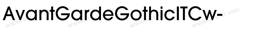AvantGardeGothicITCw字体转换