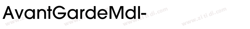 AvantGardeMdI字体转换