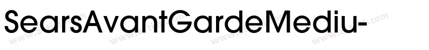 SearsAvantGardeMediu字体转换