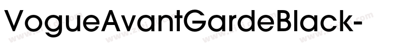 VogueAvantGardeBlack字体转换