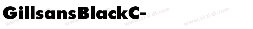GillsansBlackC字体转换