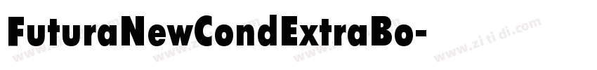 FuturaNewCondExtraBo字体转换