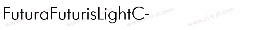 FuturaFuturisLightC字体转换
