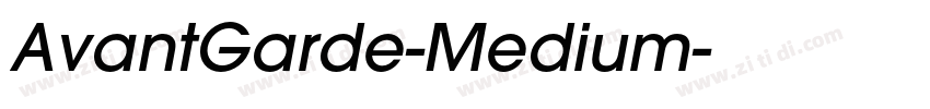 AvantGarde-Medium字体转换