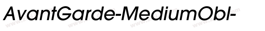 AvantGarde-MediumObl字体转换
