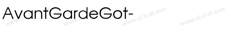 AvantGardeGot字体转换