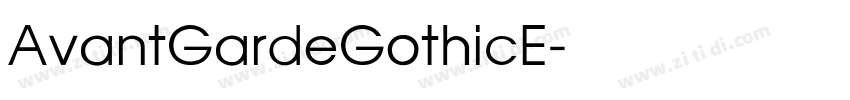 AvantGardeGothicE字体转换
