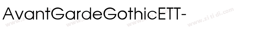 AvantGardeGothicETT字体转换