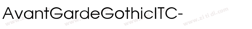 AvantGardeGothicITC字体转换
