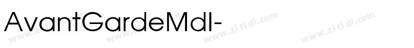 AvantGardeMdI字体转换