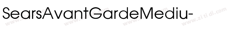 SearsAvantGardeMediu字体转换