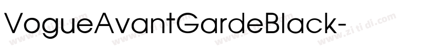 VogueAvantGardeBlack字体转换