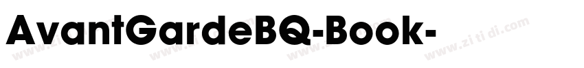 AvantGardeBQ-Book字体转换