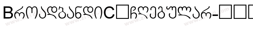 BroadbandiC】GRegular字体转换