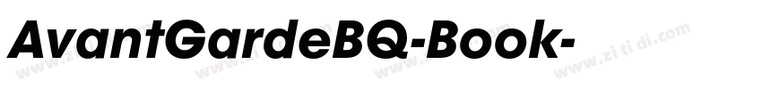 AvantGardeBQ-Book字体转换