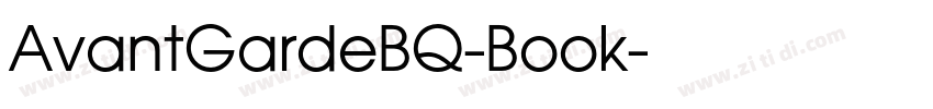 AvantGardeBQ-Book字体转换