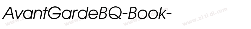 AvantGardeBQ-Book字体转换