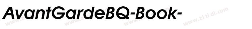 AvantGardeBQ-Book字体转换