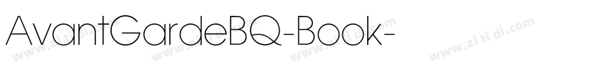 AvantGardeBQ-Book字体转换