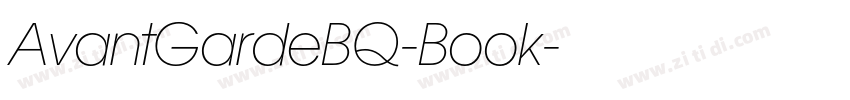 AvantGardeBQ-Book字体转换