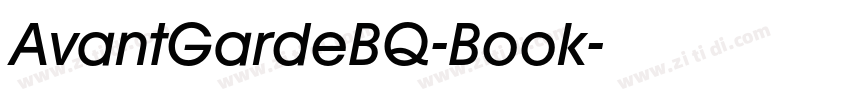 AvantGardeBQ-Book字体转换