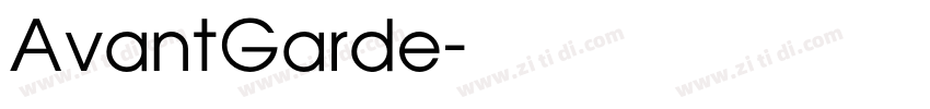 AvantGarde字体转换