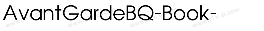AvantGardeBQ-Book字体转换