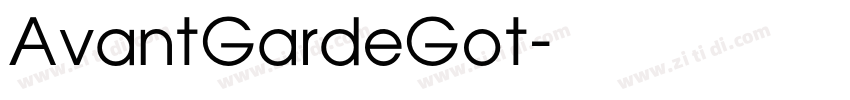 AvantGardeGot字体转换