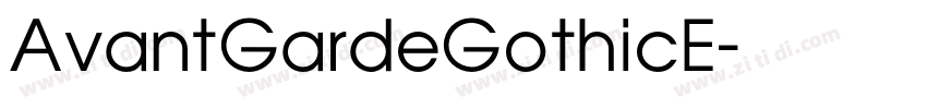 AvantGardeGothicE字体转换