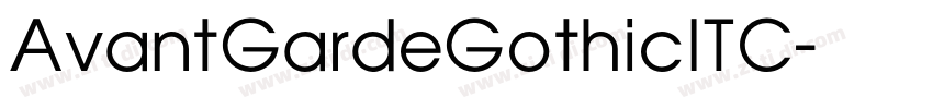 AvantGardeGothicITC字体转换