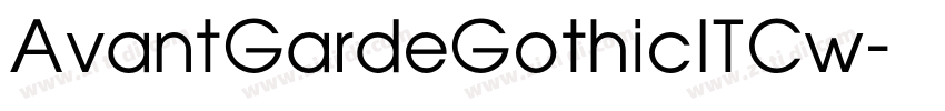 AvantGardeGothicITCw字体转换