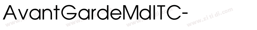 AvantGardeMdITC字体转换