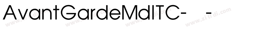 AvantGardeMdITC-粗体字体转换