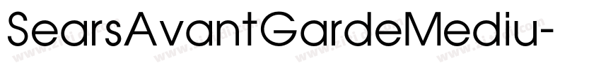 SearsAvantGardeMediu字体转换