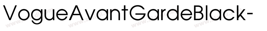 VogueAvantGardeBlack字体转换