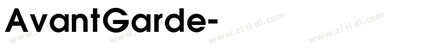 AvantGarde字体转换